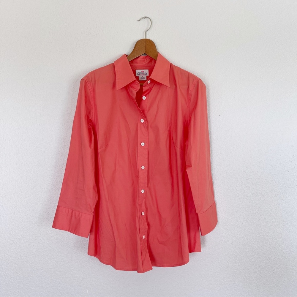 EUC J.crew stretch classic 3/4 sleeve button up M